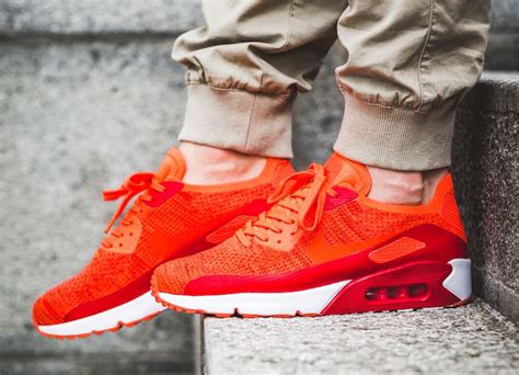 Nike Air Max 90 Ultra 2.0 Flyknit Bright Crimson 